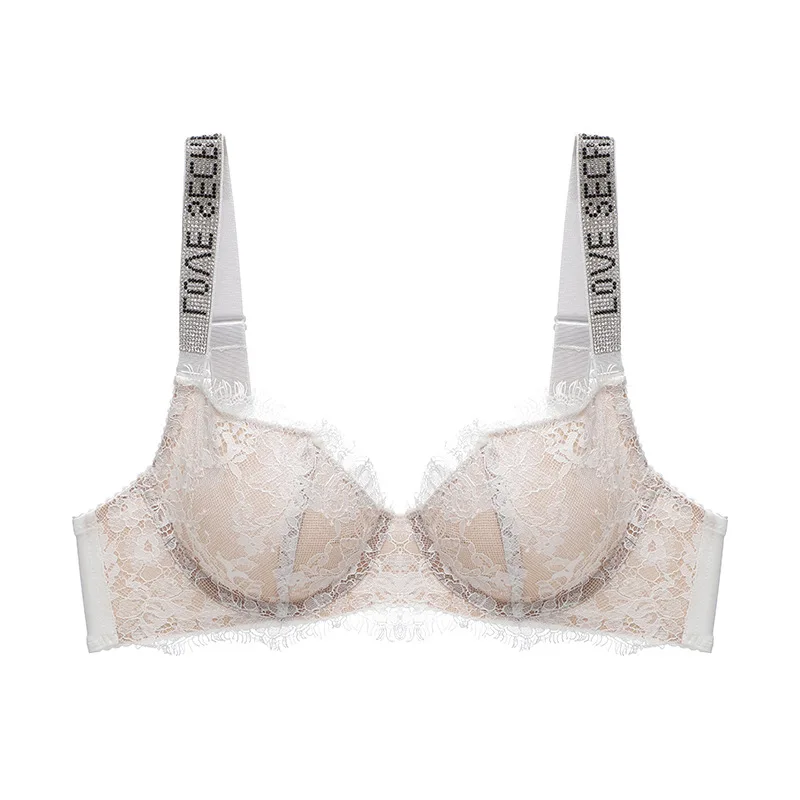 

Three Quarters(3/4 Cup) lace bralette sexy lingerie Push Up sheer bra women wireless bra women lingerie bra plus dropshipping