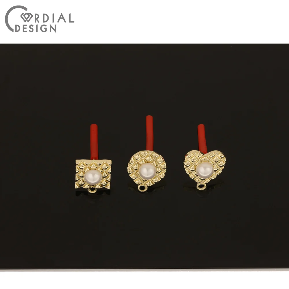 

Cordial Design 100Pcs Jewelry Accessories/Imitation Pearl/DIY Making/Multi Shapes/Earring Stud/Jewelry Findings & Components