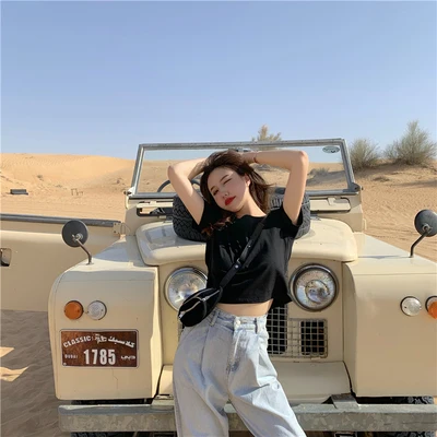 

hanNEW Summer 2020 new loose top Joker base shirt new fashion