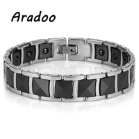 aradoo magnetic bracelet for bracelet korea stainless steel bracelet clasp bracelet holiday gift mens bracelet metal bracelet