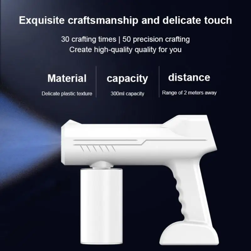 

Disinfectant Sprayer Wireless Nano Blue Light Steam Diffuser Atomizer Distance Alcohol Sanitizing Sprayer Gun USB Charging