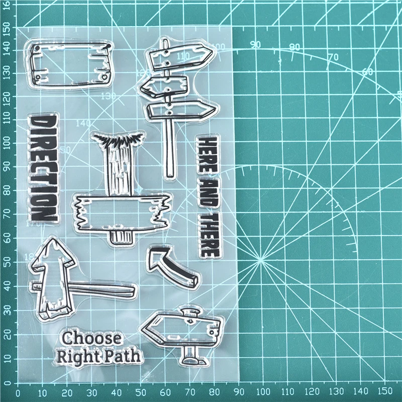 11x16cm 26 букв штампов цветок письмо прозрачный силиконовый штамп/печать для карты DIY Скрапбукинг/фотоальбом Хэллоуин Декор - Цвет: 11x16cm