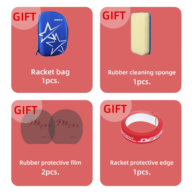 Deeplin плоская ракетка для пинг убийца спин чехол бесплатно профессиональная