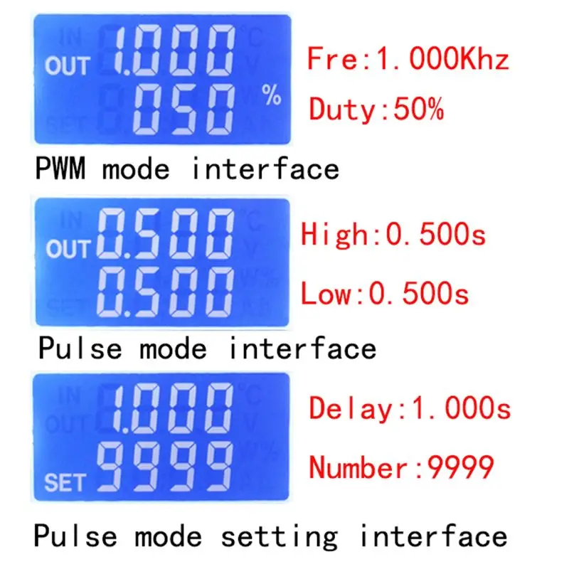

ZK-PP2K PWM DC Motor Speed Controller Frequency Duty Cycle Regulator Adjustable Switch LED Dimmer Digital Pulse Driver 2 Modes