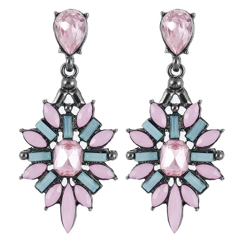 Богемные серьги-капельки индивидуальные национальные серьги акриловые капельки