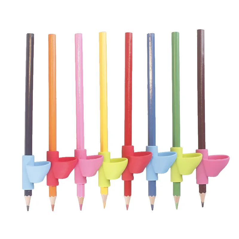 3 шт./компл. детей карандашница письменный корректор дети силиконовые перо помощи