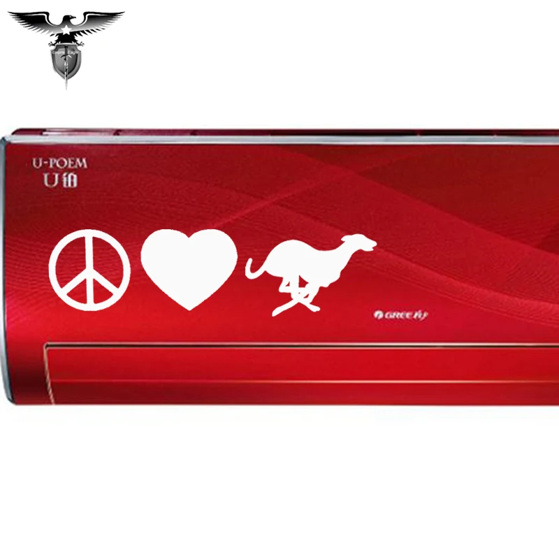 EmpireYing 3 размера 8 цветов Peace Love собака Грейхаунд милый дикий Животные пасхальные