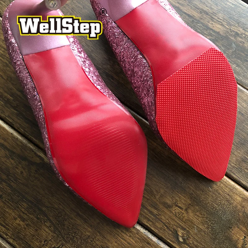 Фото WELLSTEP 1 пара противоскользящая самоклеящаяся нескользящая подошва для защиты WELLSTEP 1 пара противоскользящая самоклеящаяся нескользящая подошва для защиты