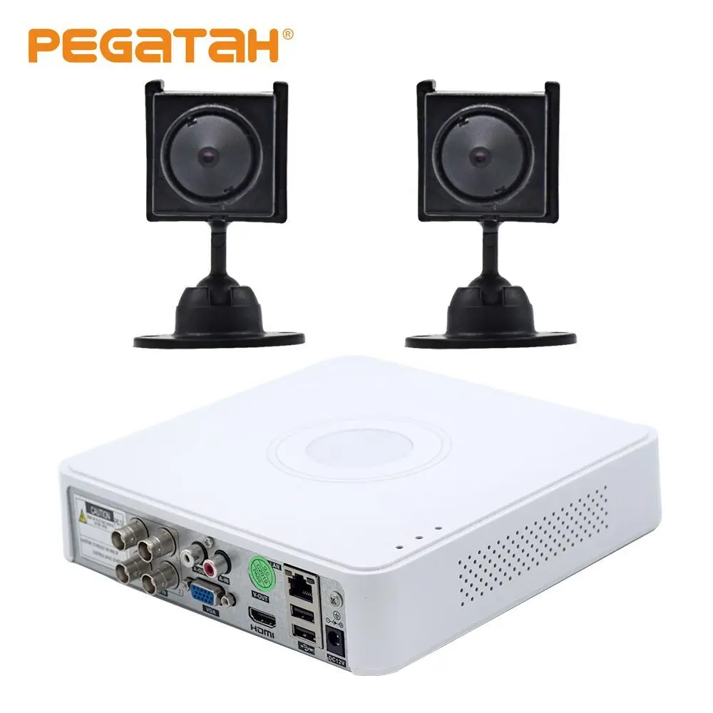 HD 5MP DVR 4 канальный CCTV AHD Гибридный 5в1 видеорегистратор с 960P мини камерой