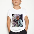 Детская футболка из чистого хлопка, для мальчиков и девочек, Уличный Бой, длинная, с GTA 5, модные летние топы, Детская Повседневная футболка