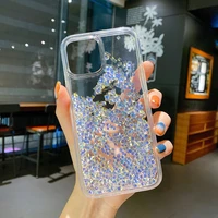 glitter diamond liquid quicksand phone case for iphone 13 11 12 pro max coque cover for iphone xr x xs max 7 8 plus cases funda