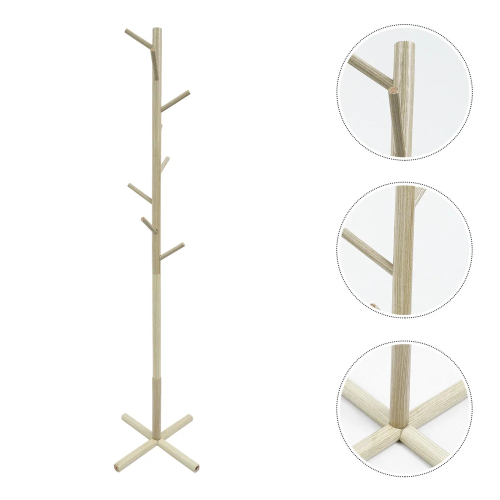 

Multi-functional Garment Rack Practical Clothes Hanger Wooden Clothes Stand