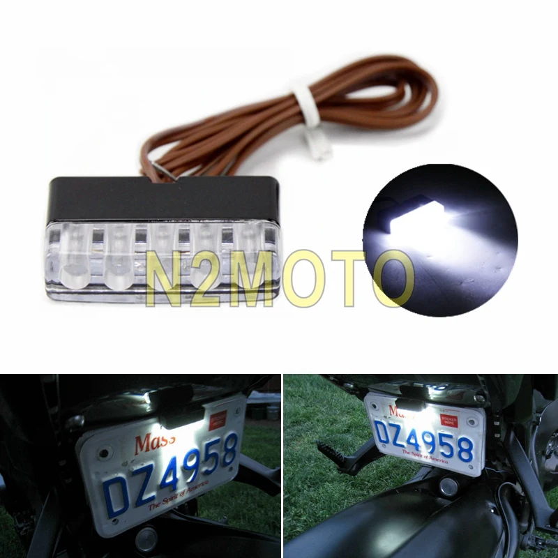 Универсальный белый/синий/красный светодиодный светильник заднего номерного