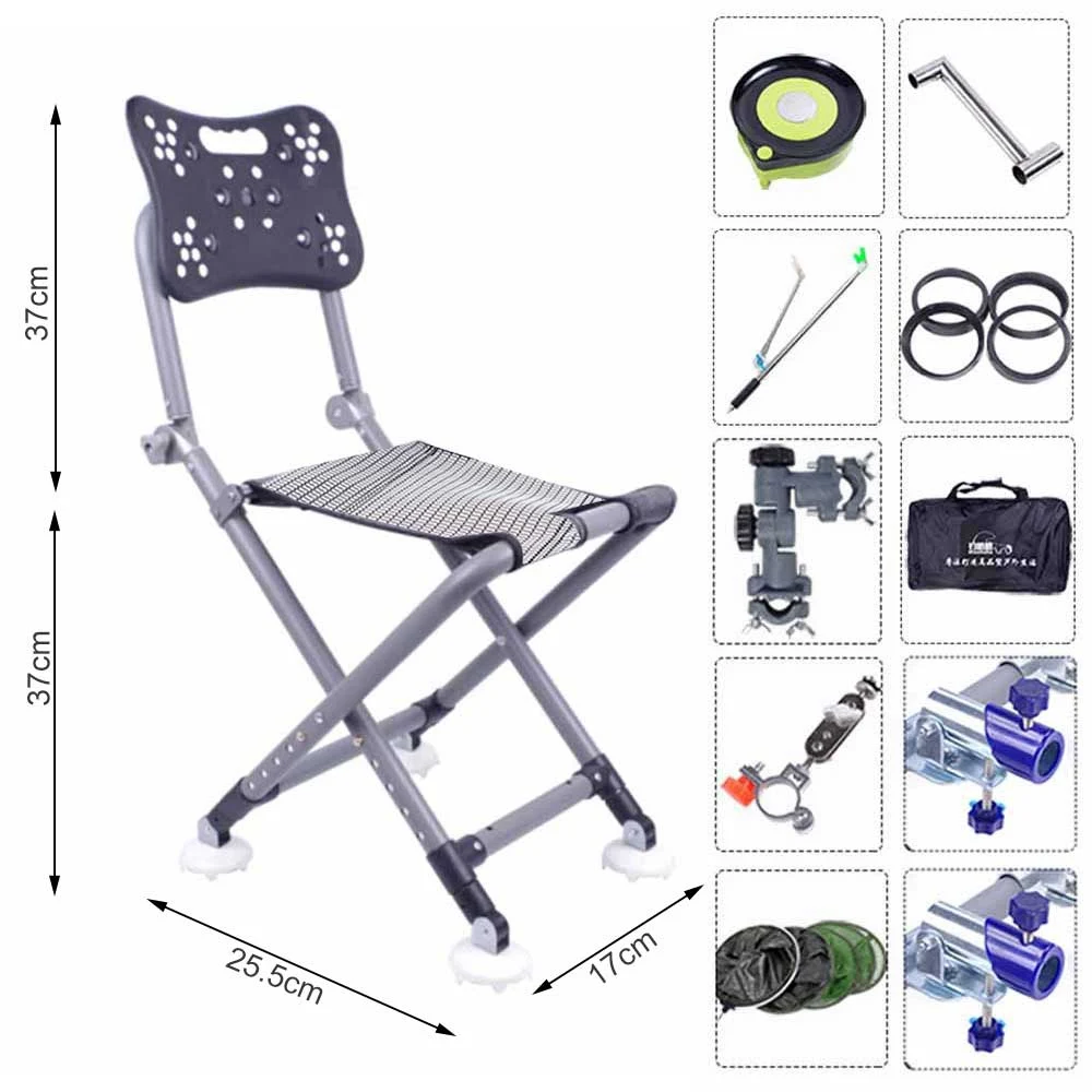 저렴한 낚시 의자 야외 접이식 의자 발 드래그 개폐식 휴대용 의자, 캠프 여행 해변 피크닉 축제 하이킹