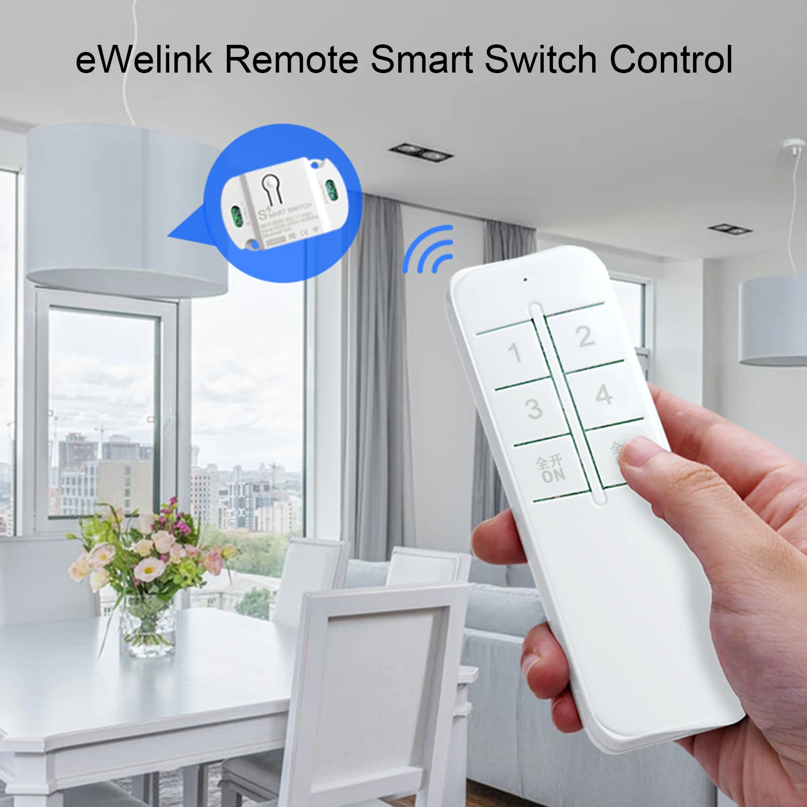 

Wi-Fi Smart Light Switch 1/2/3 Gang Switch Voice Control Sharing Timing Function APP Remotes Control for Household Appliances