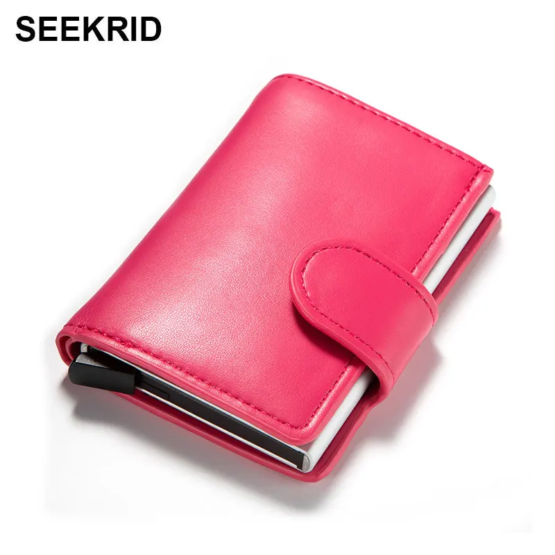 Женский держатель для кредитных карт SEEKRID из мягкой искусственной кожи с