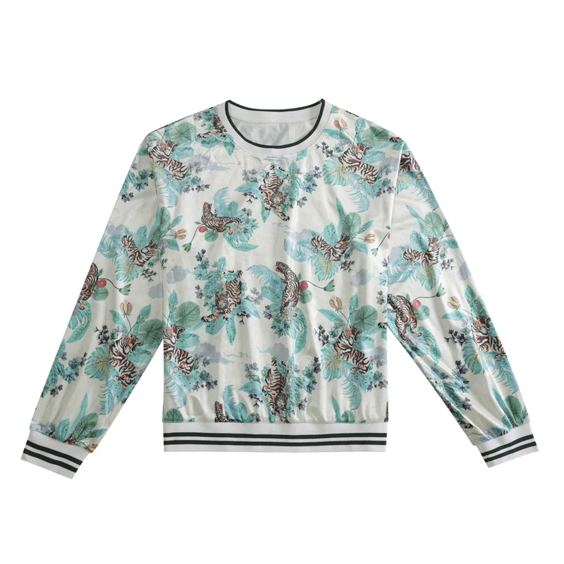 

2020 Spring Autumn New Hoodies Fashion Print Design Women Sweatshirt O-Neck Loose Casual Sudaderas WY358