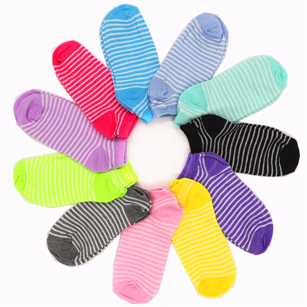 5 пар Лидер продаж носки башмачки Мягкие Спортивные Носки ярких цветов короткие