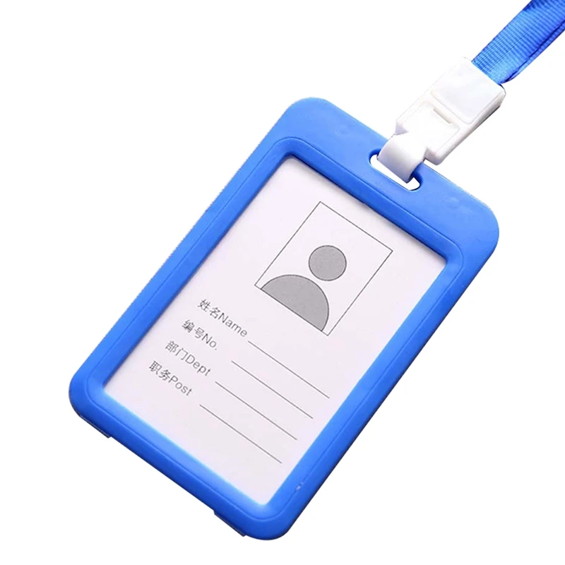 

Work card double-sided transparent employee plastic cover color office stationery