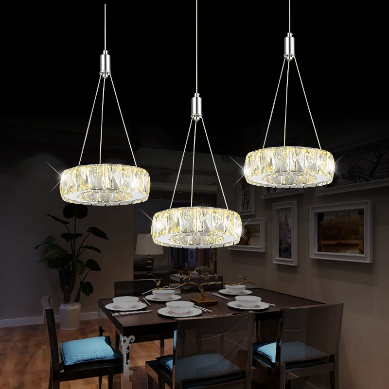 Современная люстра FSS с тремя лампами простой Креативный светодиодный круглый