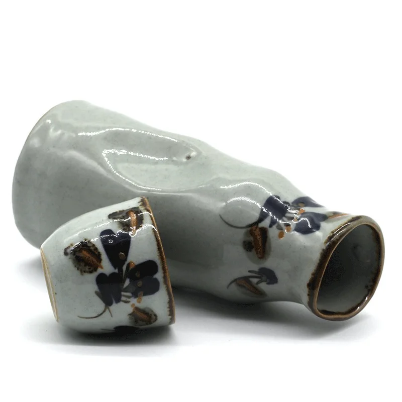 5 шт. Простой камень ручной работы Цветочная Керамика набор сакэ в японском стиле