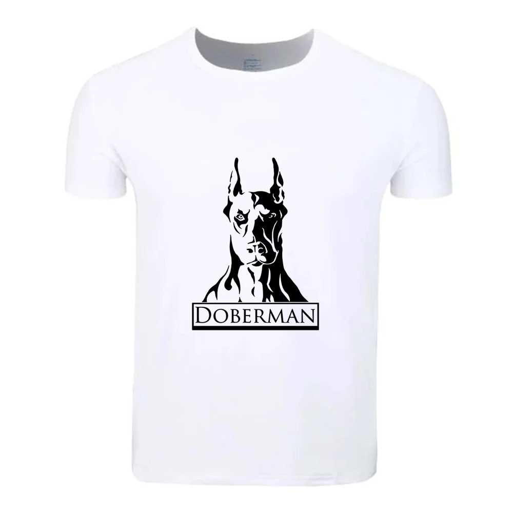 

Летняя хлопковая Футболка DOBERMAN большого размера для студентов, Повседневная футболка на заказ с коротким рукавом для мужчин, женщин, мальчи...