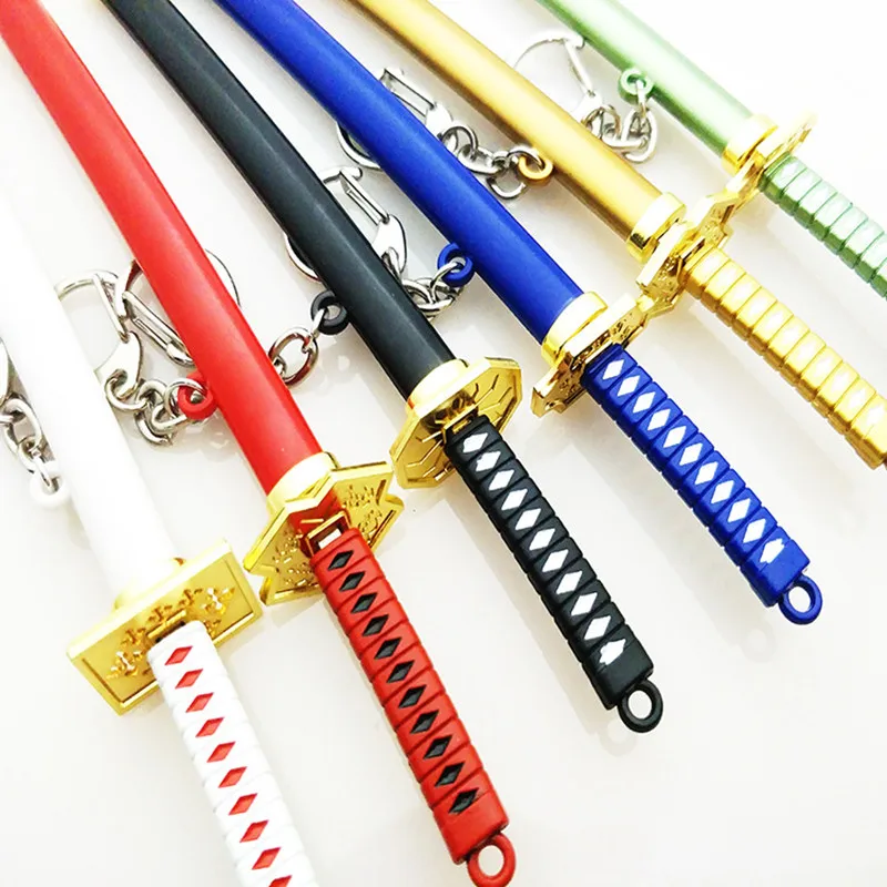 Fashion 8 Styles Roronoa Zoro Sword Keychain For Women Men Buckle Toolholder Scabbard Katana Sabre Car Keyrings Gift Key Chains | Украшения
