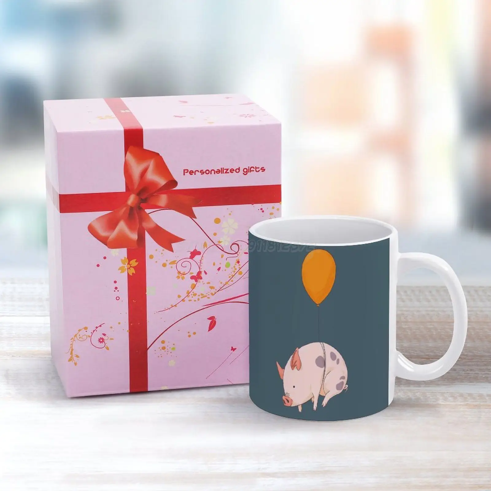 Белая кружка когда свиньи кофейные кружки подарок для девушки чашка чая и молока