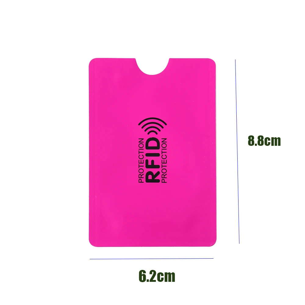 

5PCS/Pack Anti Rfid Blocking Reader Lock Card Holder ID Bank Card Case Smart Anti-theft Credit Card Holder Protection Aluminium