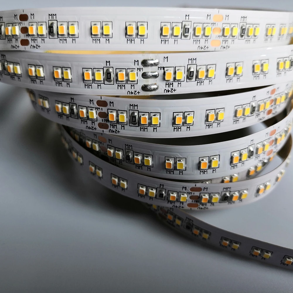 

2216 LED Strip Light Adjustable LED Strip 240LED Flexible Waterproof Light 24V Warm White Cold White