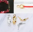 1000 шт. раскладные наконечники для бусин, наконечники для узлов, Двойные закрытые петли, Ювелирная фурнитура сделай сам, Прямая поставка