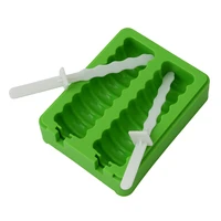 2 cell diy frozen ice cream pop mold popsicle maker mould tray maker kitchen tools ice mold forma de gelo lolly mould