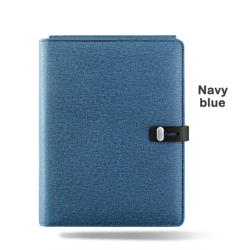 1pc Navy blue A5 Qi беспроводной многофункциональный зарядный внешний аккумулятор для ноутбука 5000 мАч сменный дневник+ USB IOS type-c офисный бизнес-подарок - Цвет: 1pc Navy blue