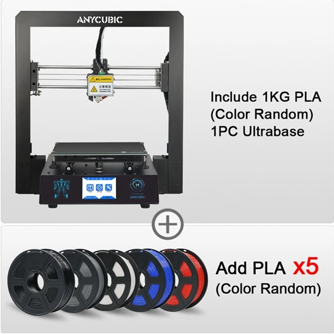 I3 Mega Add 5kg Anycubic I3 Мега 3d принтер полная металлическая рамка ультрабраз платформа Настольный филаментный экструдер комплект дешевые 3d принтеры FDM 3d Drucker - Цвет: I3 Mega Add 5kg