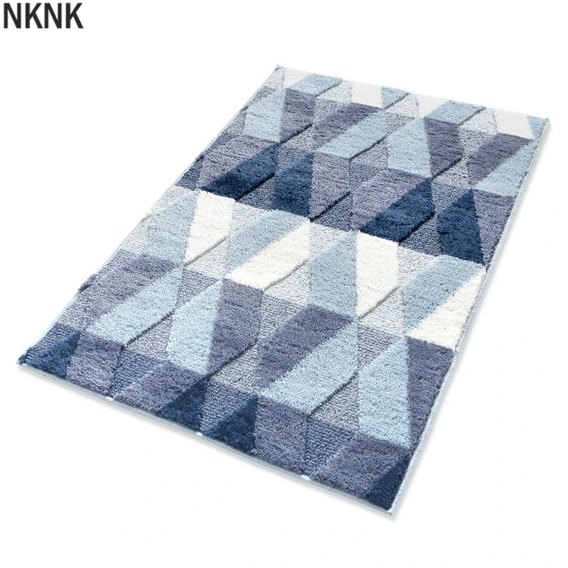 

Geometric Design Bathroom Carpets Water Absorbent Dustproof Doormats Large Bath Mats Modern Floor Mat Toilet Rugs For Home Decor