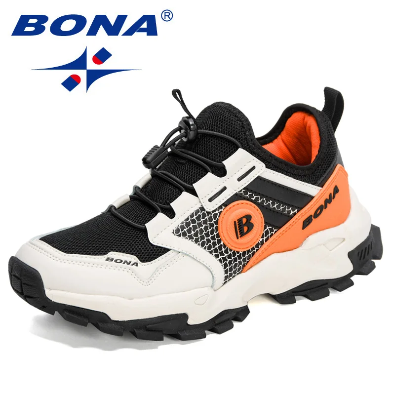BONA 2022 New Designers Trendy Running Shoes Light Sneakers Men Wear-resistant Tenis Athletic Sport Shoes Man Walking Footwear