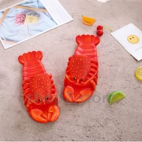 2021 new summer cool slippers children cartoon slippers funny crayfish beach boys and girls new strange gifts