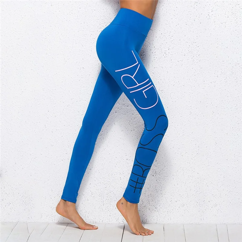 

Brand Sexy Women Legging Letter Printing Fitness Leggins Fashion Slim Legins High Waist Leggings Woman Pants Seamless Workout