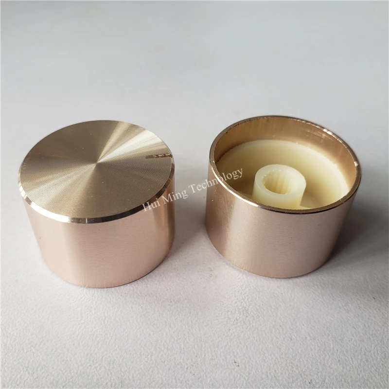 8 шт. алюминиевая пластиковая ручка потенциометра 26*17*6 мм черный серебристый