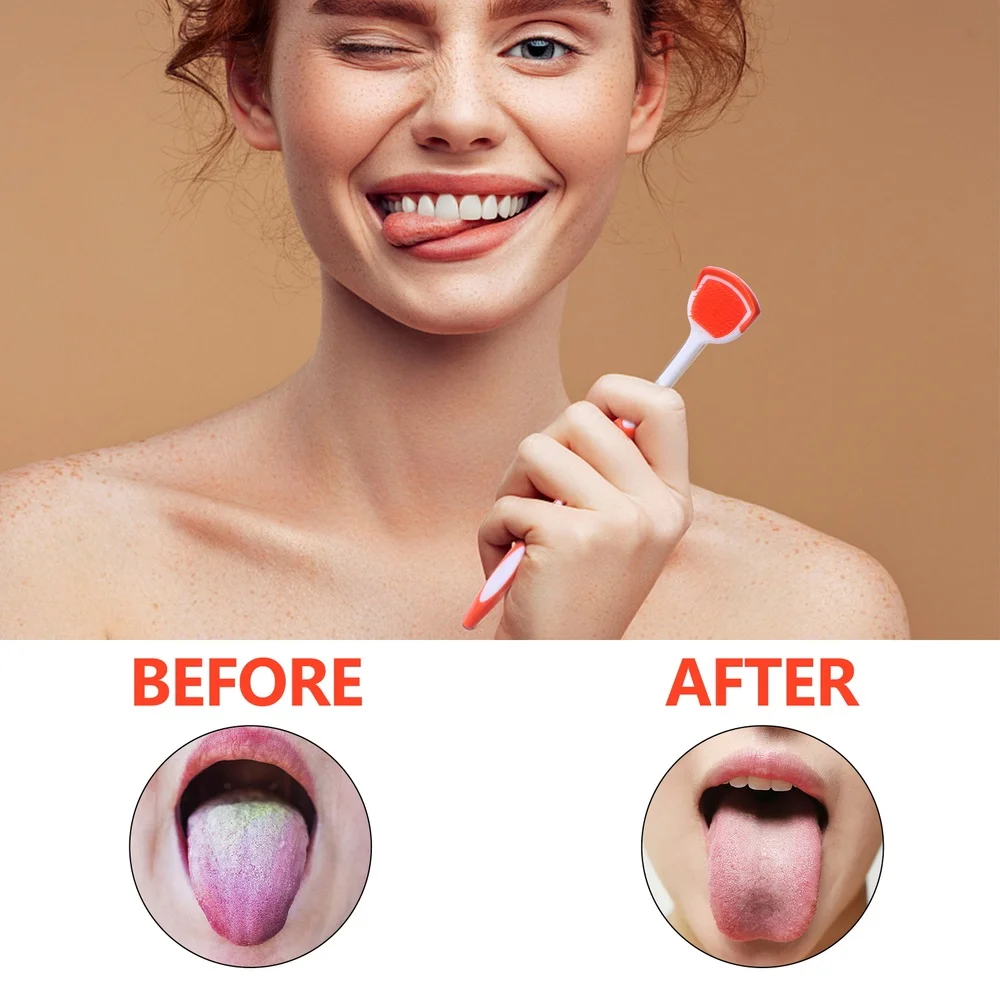

2pcs Tongue Cleaner for Adult Tongue Cleaning Brush Tongue Scrapers Scrubber