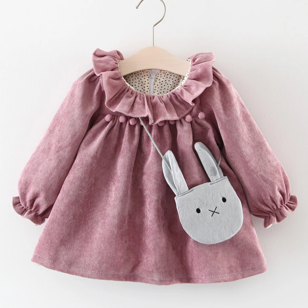 Детские платья Welaken для девочек + милое платье с рисунком кролика и сумки малышей