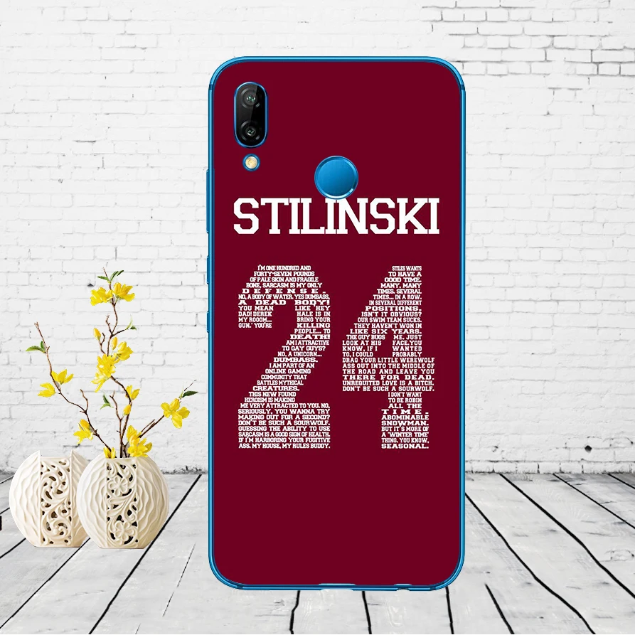 Подростковый волк Stilinski 24 McCALL 11 LAHEY 14 Данбар 9 Coque чехол для Huawei P9 P10 P20 P30 Lite mate 10 20 PRO lite p smart - Цвет: 2