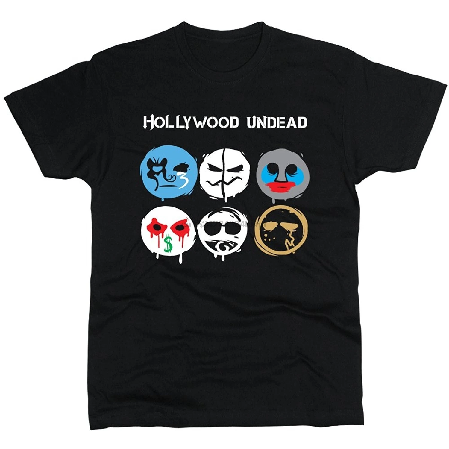 100% хлопок Повседневная футболка с короткими рукавами Голливуд Undead мужская