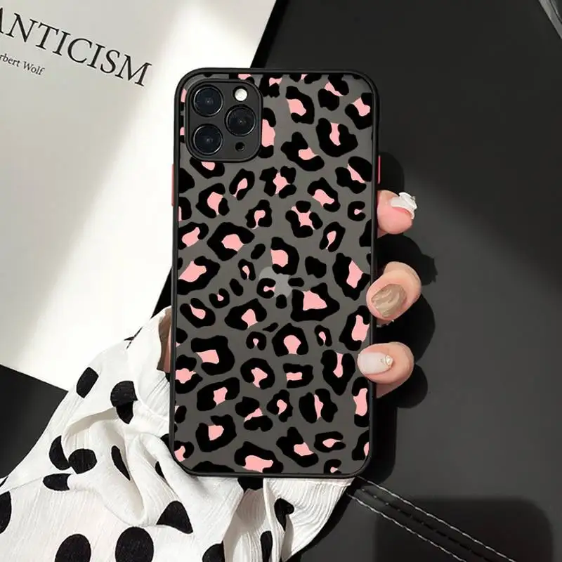 

cow skin print corlorful pattern Phone Cases matte transparent For iphone 7 8 11 12 plus mini x xs xr pro max cover