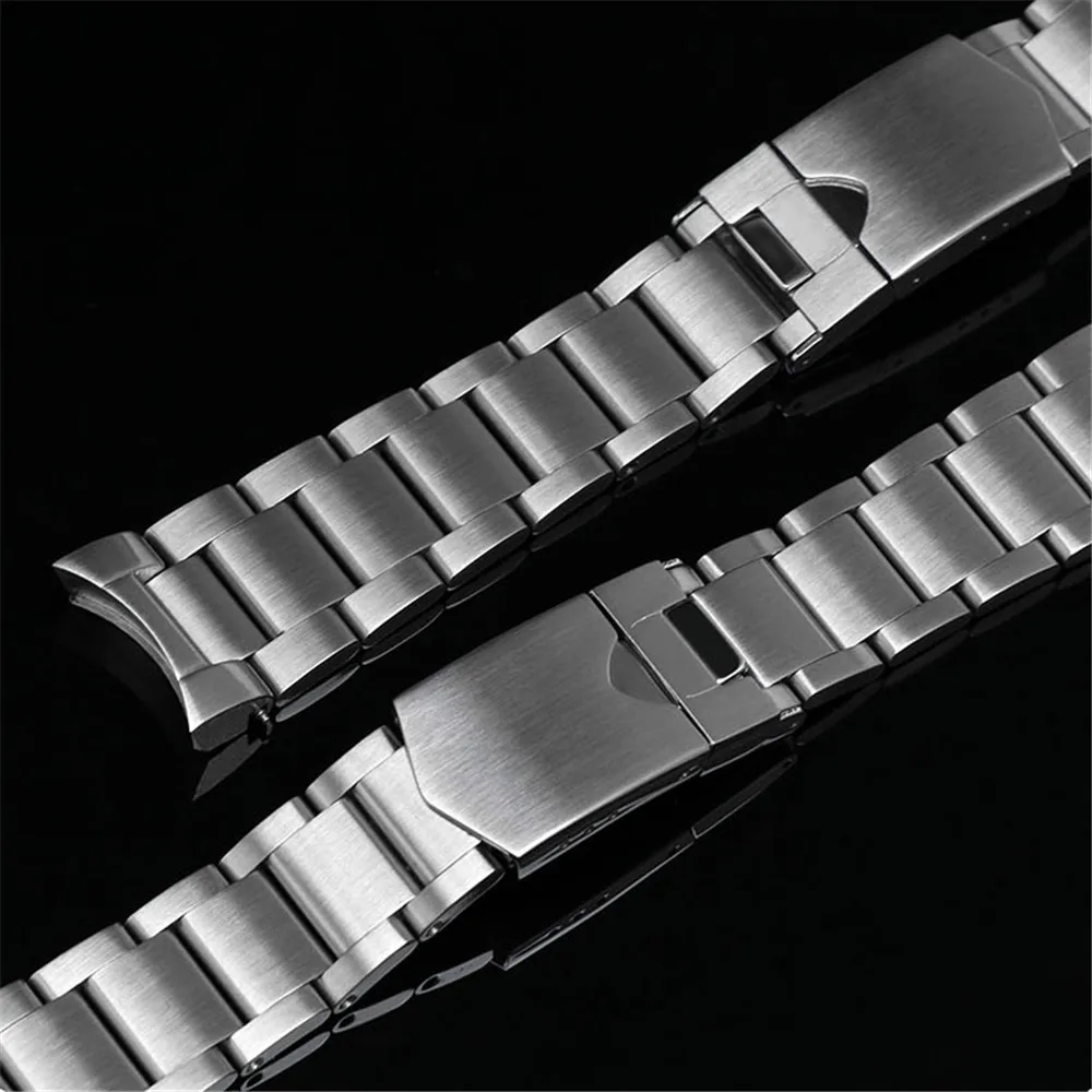 Фото Ремешок из нержавеющей стали 22 мм для наручных часов Tudor Black Bay 79230 79730 Chrono Heritage, ремешок для часов, твердый металлический изогнутый наручный б... №3