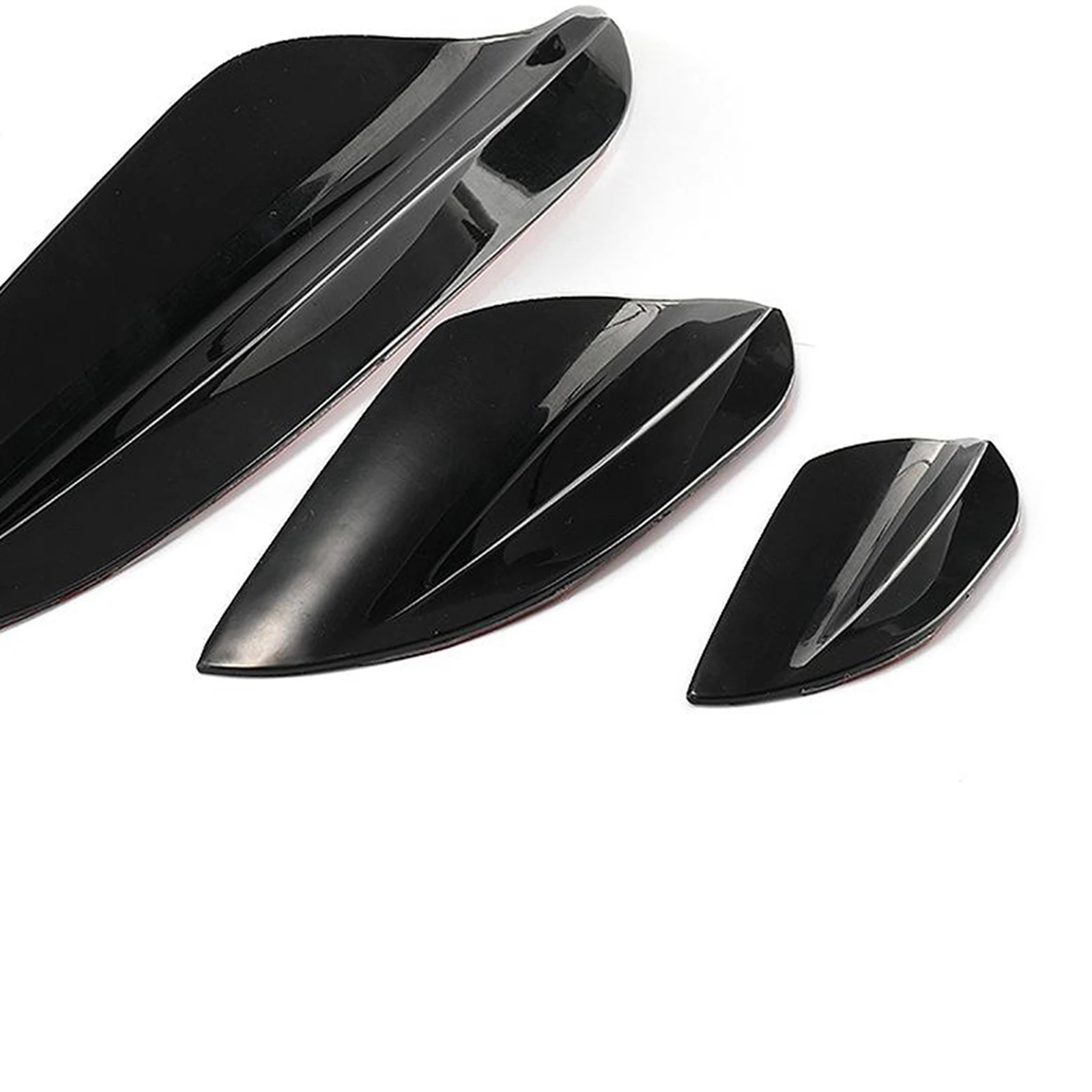 

6Pcs Front Bumper Fins Splitter Sticker SUV Car Body Spoiler Plates Diffuser