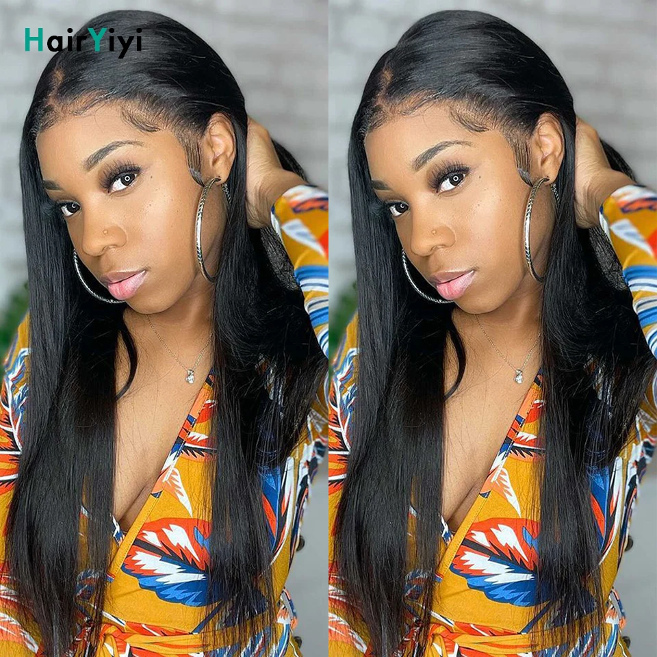 

Straight 4x4 Lace Closure Human Hair Wigs Malaysian Remy Hair HD Lace Frontal Wig for Women Glueless Pre Plucked