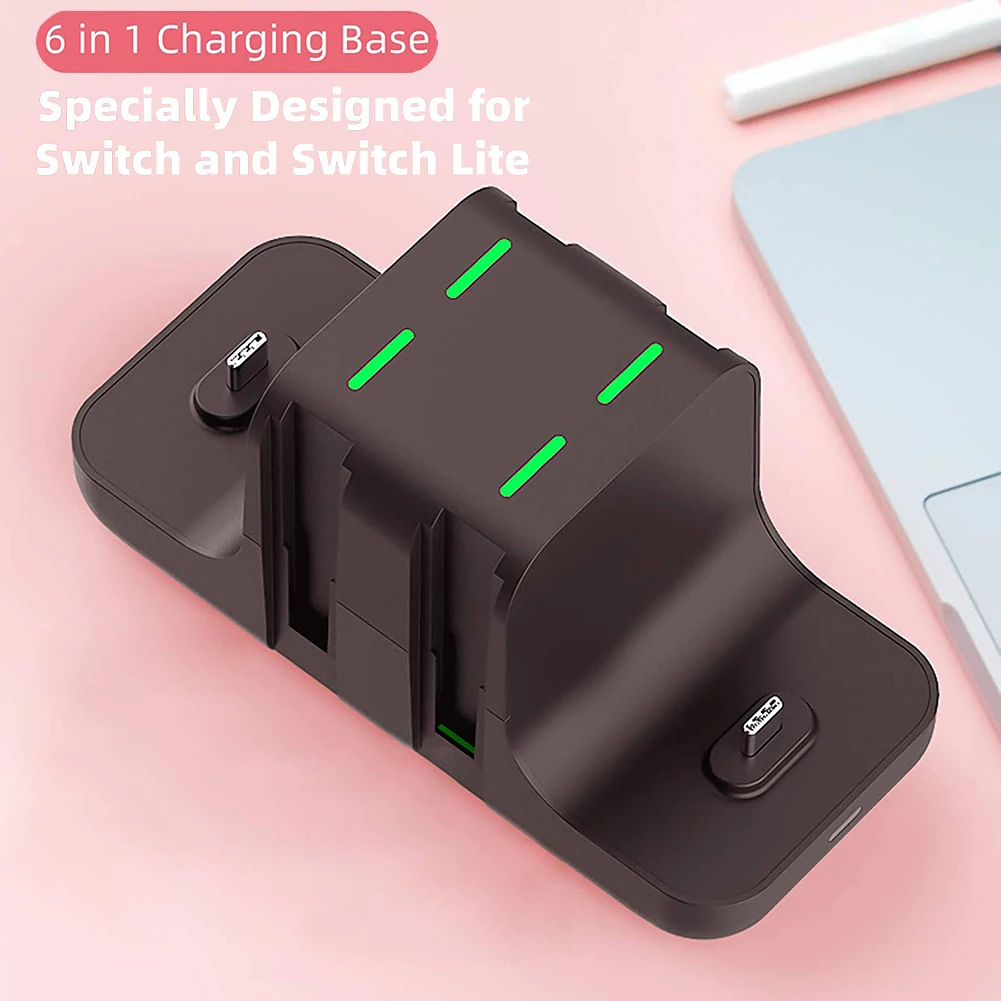 

Hot Charging Dock For Nintend Switch Joy-Con Controller LED Charger Stand For NS Switch Pro Gamepad Charge Stand With Indicator