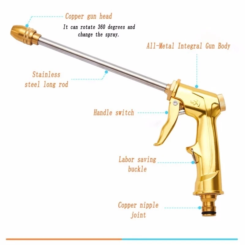 Мойка высокого давления медная пенораспылитель для воды|Садовые пистолеты