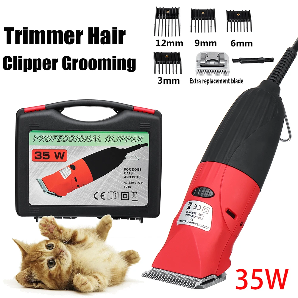 35 Вт высокая профессиональная электрическая машинка для стрижки собак и кошек с